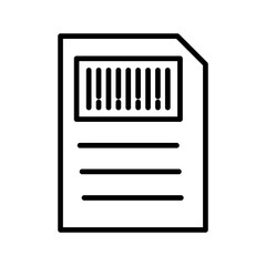 Barcode Inventory Vector Icon