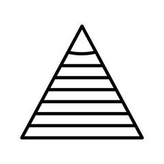 Pyramid Graph Vector Icon