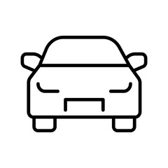 Oncoming Car Vector Icon