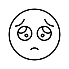Pleading Face Vector Icon