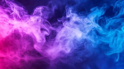 Fototapeta premium Abstract blue and purple smoke background. cloud, a soft Smoke cloudy wave texture background.
