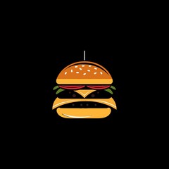 Burger shop logo
