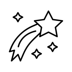 Shooting Star Vector Icon