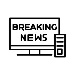 Breaking Story Vector Icon