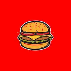 Burger shop logo