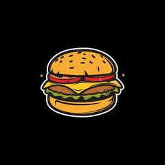 Burger shop logo