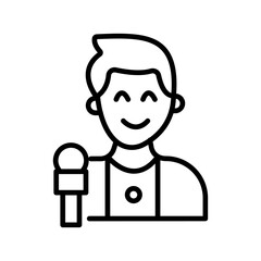 News Correspondent Vector Icon