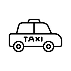 Obraz premium Taxi Vector Icon
