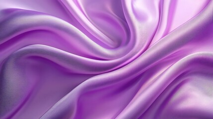 Obraz premium Purple satin wave background, light purple fabric abstract texture background.