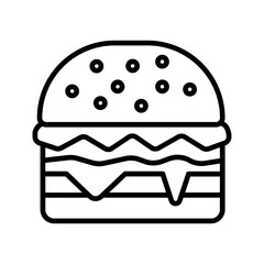 Hamburger Vector Icon