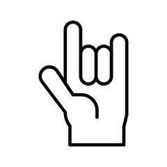 Love You Gesture Vector Icon