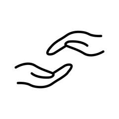 Supportive Hand Vector Icon