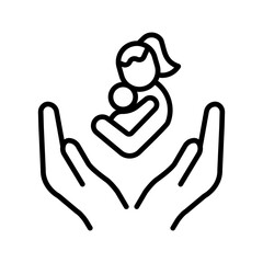 Mother's Love Vector Icon