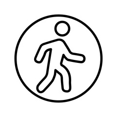 Person Walking Vector Icon
