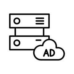 Ad Server Vector Icon