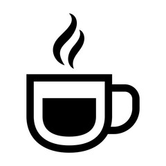 Coffee icon vector illustration  isolated on white background.