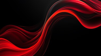 Fire red, black background, dark, white shades, elegant.