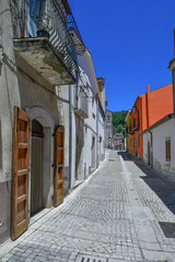 A street in San Lupo, a village in Campania, Italy.	