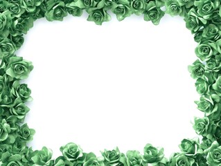 Fototapeta premium Green Flower Bouquet with Heartfelt Message