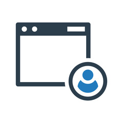 browser man icon