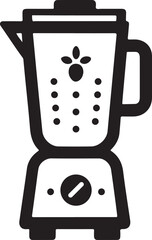 blender or coffee pot silhouette vector illustration