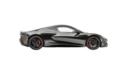 A sleek sports car in profile_Transparent background PNG