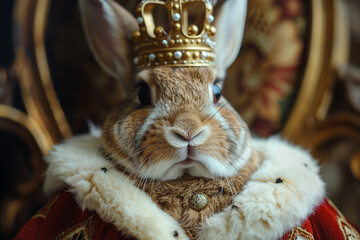 Image of animal cartoon character royal person generated with AI