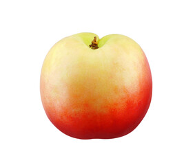 Nectarine fruit isolated on white background.