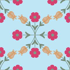 Beautiful suzani pattern - designed for pillows and for other home interior things. Traditional textile products in Uzbekistan.