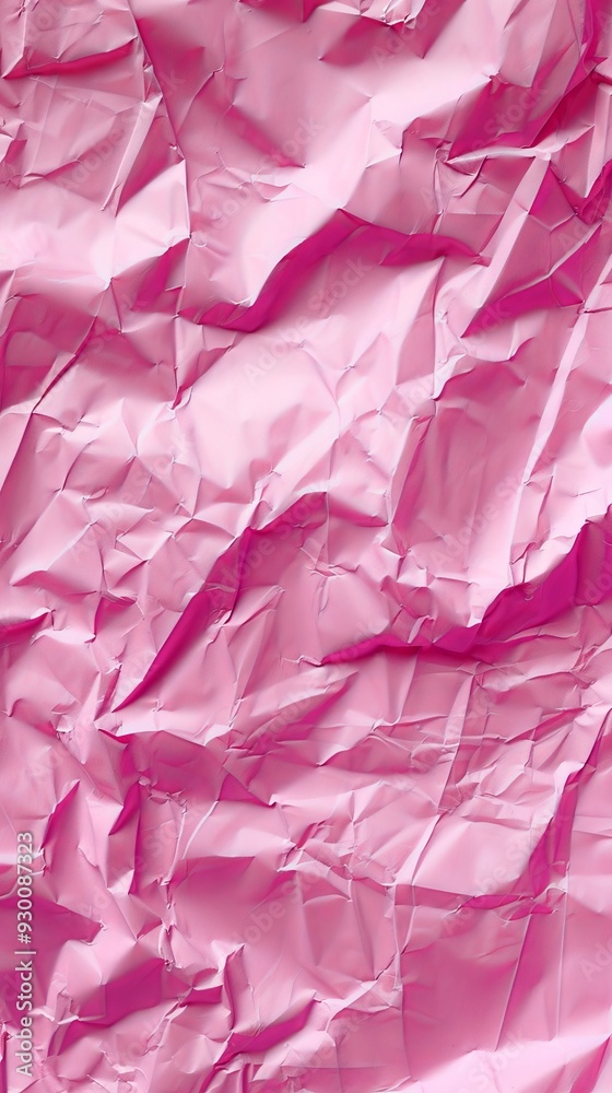 Aufkleber A flat pink background displays a crumpled paper texture, creating a soft and gentle visual appeal for creative use