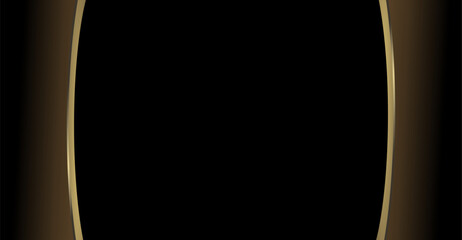 composition of empty space, curved lines and geometric abstract fields with gradations of gold, brown and black as background inspiration for visual communication design