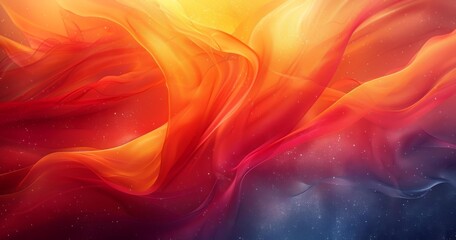 Obraz premium Vibrant Abstract Art with Sunburst and Cosmic Themes
