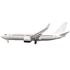 Free aeroplane in transparent background