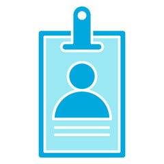 name tag, id card icon