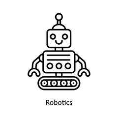 Robotics  vector filled outline Icon Design illustration. Smart Home and Technology Symbol on White background EPS 10 File