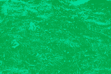 Green grunge vector texture featuring a green plant pattern with silhouettes of grass and foliage, ideal for natural-themed backgrounds. Vintage pattern with a distressed and rough appearance