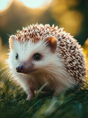 Adorable Hedgehog In Nature