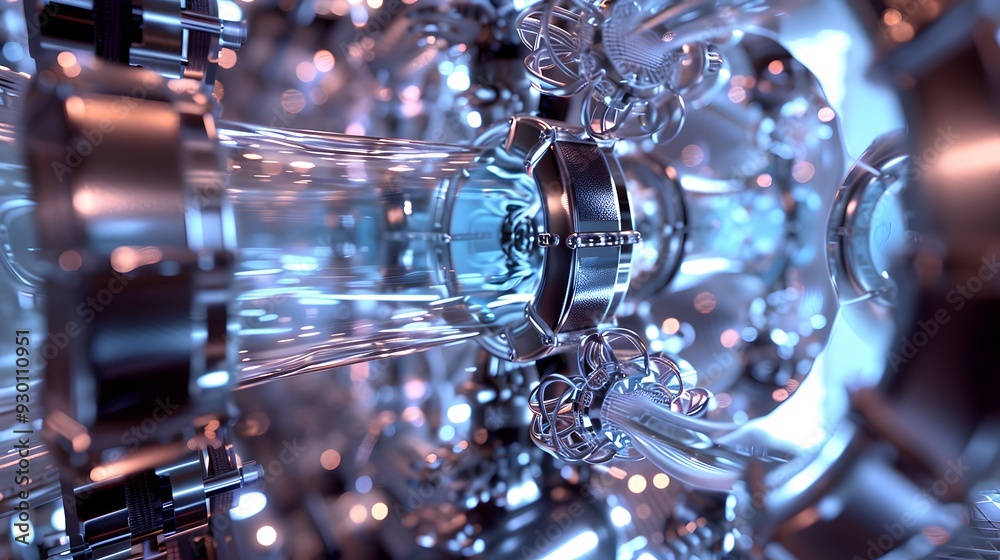 Poster a detailed visualization of quantum gates manipulating qubits, presented as intricate and futuristic
