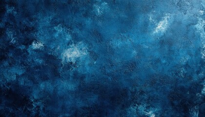 Fototapeta premium Abstract blue painted wall texture background showing brushstrokes