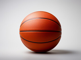 Fototapeta premium Basketball ball on white backdrop