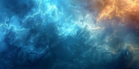 Obraz premium Cosmic Neon Glows, Mystical Starry Space, Galaxy-like Texture