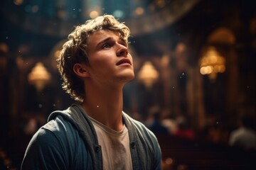 Portrait contemplation spirituality architecture.