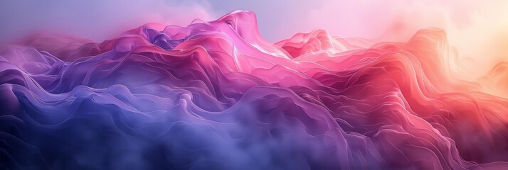 Fototapeta premium Abstract Art, Pink and Purple Colors