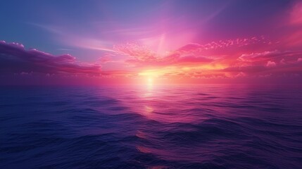 Fototapeta premium Beautiful Ocean Sunset