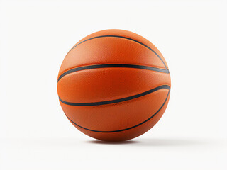 Fototapeta premium White 3D model of a basketball isolated
