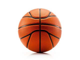 Fototapeta premium Isolated basketball on a clean white backdrop