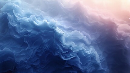 Obraz premium Artistic Cloudscape, Mysterious Waves and Mist