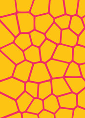 Voronoi diagram geometric tile texture, background, stone texture, print fabric vector mosaic patterns. Irregular cells background pattern. 2D Geometric shapes.