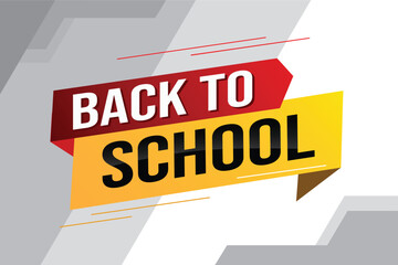 back to school word concept vector illustration with modern 3d style for store big sale landing page template ui web mobile app poster banner flyer background gift card coupon label wallpaper

