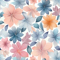 seamless pattern with flowers